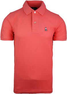 Klassieke Polo Korte Mouw Perzik Heren Katoenen Top B6K001B1PC CORAL - maat S