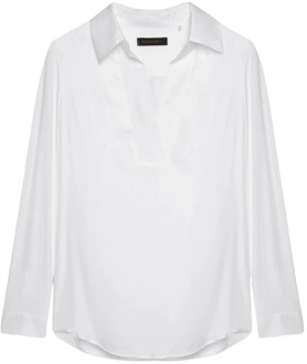 Klassieke Polo Shirt Elena Mirò , White , Dames - 2Xl,L,M,S