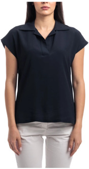 Klassieke Polo Shirt Seventy , Blue , Dames - L,M,S