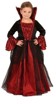 Klassieke prinsessenkostuum rood/zwart Rood - Zalm