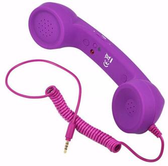 Klassieke Retro Headset 3.5Mm Telefoon Handset Comfort Telefoon Handset Mini Mic Speaker Telefoontje Ontvanger Voor Telefoon 08