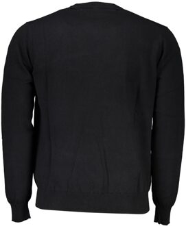 Klassieke Ronde Hals Trui Zwart - XL