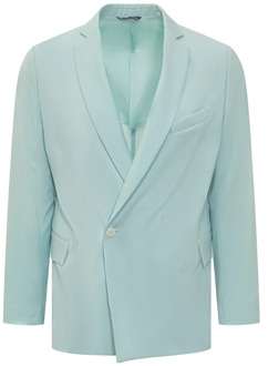 Klassieke Single Breasted Blazer Costumein , Blue , Heren - Xl,L