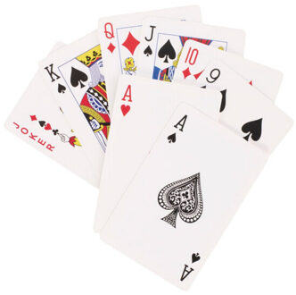 Klassieke speelkaarten set (set van 2) Rood - One size