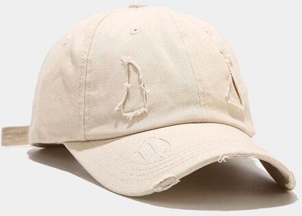 Klassieke Stijl Unisex Vrouwen Mannen Zomer Mode Baseball Cap Katoen Motorfiets Cap Slijpen Vintage Solid Zon Papa Hoed Gorros Beige