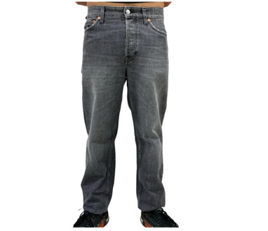 Klassieke Straight Leg Jeans Department Five , Black , Heren - W34
