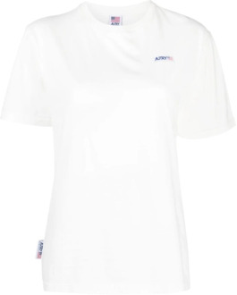 Klassieke T-shirt 401W Autry , White , Dames - M,S,Xs