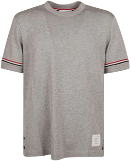 Klassieke T-shirt Thom Browne , Gray , Heren - 2Xl,Xl,L,M,S