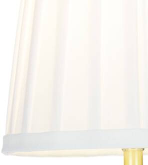 Klassieke tafellamp Göteborg 32,5 cm wit, blauw, goud