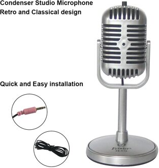 Klassieke Vintage Retro Pc Laptop Studio Zwanenhals Microfoon Mic MICFE19