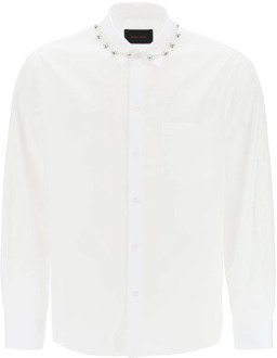 Klassieke Witte Button-Up Shirt Simone Rocha , White , Heren - L,M