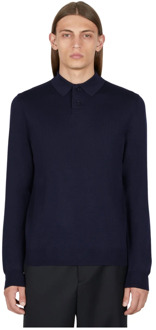 Klassieke Wol Polo Sweater A.p.c. , Blue , Heren - Xl,S