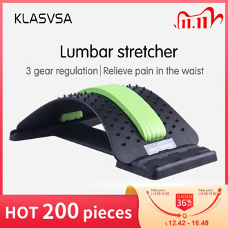 KLASVSA Back Stretcher Massager Neck Waist Pain Relief Magic Support Massage Home Muscle Stimulator Relaxation Fitness Equipment