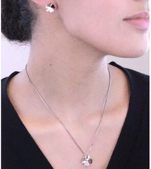 Klaverblaadjessets - Zilver en Kristal - One Size