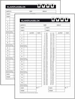 Klaverjas scoreblok - 2x - A5 - 50 vellen - klaverjassen spel Wit