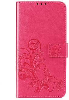 Klavertje Bloemen Booktype Nokia 2.3 hoesje - Fuchsia