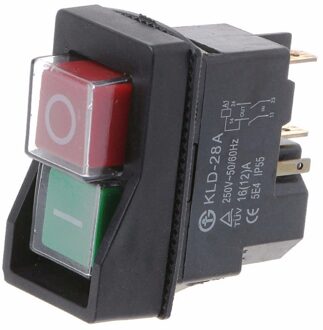 KLD-28A Waterdichte Magnetische Schakelaar explosieveilige Drukknop 220 v 18A IP55