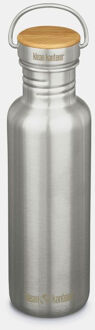 Klean Kanteen 27Oz Reflect With Bamboo Cap Drinkfles Grijs - One size