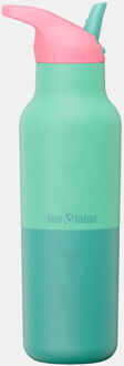 Klean Kanteen Rise Classic Kaleidoscope Isolatiefles met Flip Seal Groen - One size