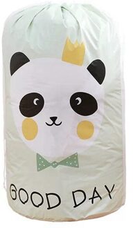 Kleding Grote Capaciteit Sorteren Opbergtas Quilt Kleding Organizer Folding Kussen Dekbed Deken Garderobe Bewegen Woonaccessoires groen panda