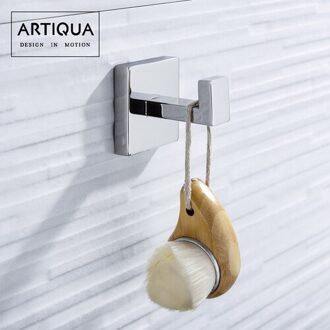 Kleding Haak Kleding Haak Kleding Haak Vierkante Enkele Kleren Haak 304 Roestvrij Staal Zwarte Hanger WY32704 licht kleur plein