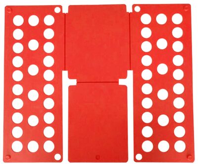 Kleding Holder Kledingkast Organiseren Plastic Garment Folding Board Verstelbare Shirts Wasserij Kleren Houder Voor Thuis Rood