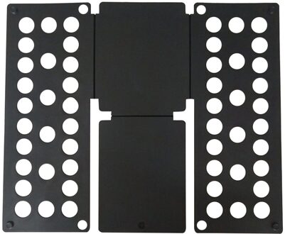 Kleding Holder Kledingkast Organiseren Plastic Garment Folding Board Verstelbare Shirts Wasserij Kleren Houder Voor Thuis zwart