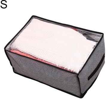 Kleding Opbergtas Quilt Deken Speelgoed Opbergtas Organizer Bespaar Ruimte Non Wovenfabric Beddengoed Kussens Draagbare Opbergdoos licht grijs / S