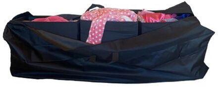 Kleding Opbergtas - Waterdicht - met handvatten - 125x32x50 cm. Zwart