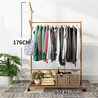 Kleding Rack Kapstok Slaapkamer Meubels Kapstok Nonwovens Rvs Eenvoudige Montage Kan Worden Verwijderd Slaapkamer Bewegen paars