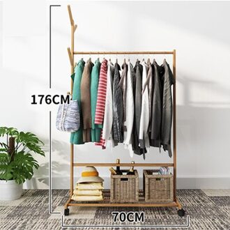 Kleding Rack Kapstok Slaapkamer Meubels Kapstok Nonwovens Rvs Eenvoudige Montage Kan Worden Verwijderd Slaapkamer Bewegen Roze