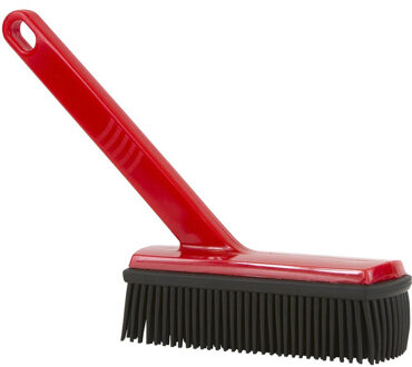Kledingborstel - met handgreep - 29 cm - rubber - interieurborstel