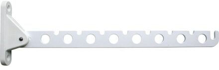 Kledinghaak - 3x - inklapbaar - wit - 30 cm - voor 16 hangers