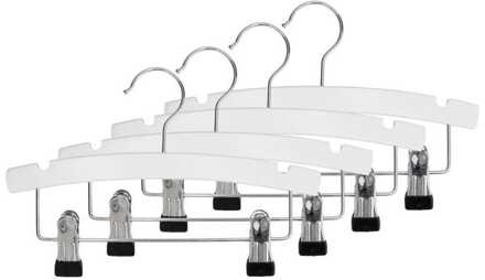 kledinghanger hout met klem 4 stuks