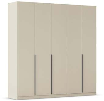 Kledingkast Abbey B225xH229 Champagne, 5 deuren incl. 6 legplanken en 3 roedes