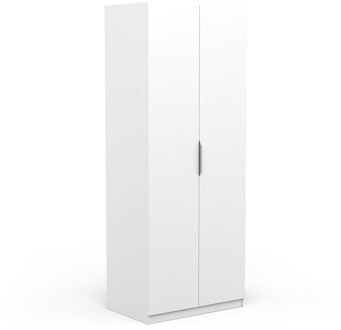 Kledingkast Ghost 2 deuren 80x203 cm wit