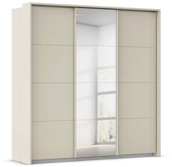 Kledingkast Kick B211xH214cm Champage incl. passe-partout, 3 legplanken en 3 roedes