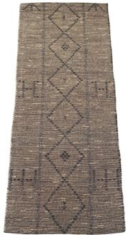 Kleed Zeegras Natur Zwart 80x200cm