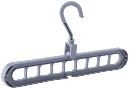 Kleerhanger Closet Organizer Ruimtebesparend Hanger Multi-Poort Kleding Rack Plastic Sjaal Cabide Opslag Hangers Voor Kleding grijs