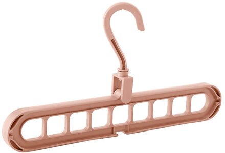 Kleerhanger Closet Organizer Ruimtebesparend Hanger Multi-Poort Kleding Rack Plastic Sjaal Cabide Opslag Hangers Voor Kleding licht roze