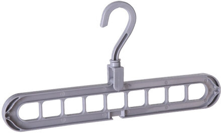 Kleerhanger Organizer Negen-Gat Ondersteuning Baby Kleerhanger Droogrekken Plastic Sjaal Cabide Opbergrek Hangers Voor Kleding grijs
