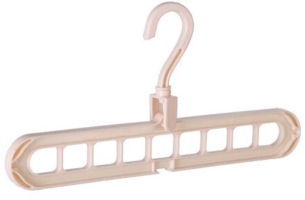 Kleerhanger Organizer Negen-Gat Ondersteuning Baby Kleerhanger Droogrekken Plastic Sjaal Cabide Opbergrek Hangers Voor Kleding licht roze