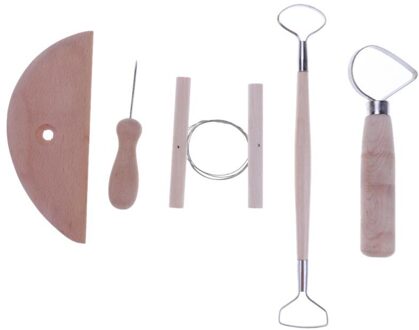 Klei Aardewerk Tool Set Klei Keramiek Molding Gereedschap Rvs Hout Tool Set Smoothing Modeling Gesneden Tool Plakjes Schrapen 01