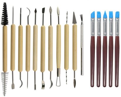 Klei Gereedschap Set Beeldhouwen Kit Beeldhouwen Smoothing Wax Carving Aardewerk Keramische Gereedschap Polymeer Shapers Modellering Gesneden Tool Sculptuur 16stk