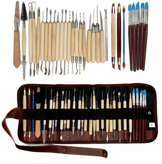 Klei Gereedschap Set Beeldhouwen Kit Beeldhouwen Smoothing Wax Carving Aardewerk Keramische Gereedschap Polymeer Shapers Modellering Gesneden Tool Sculptuur 30stk met zak