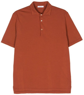 Klei Oranje Katoenen T-shirt Boglioli , Red , Heren - L,M,S