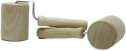 Klei roller - 17 cm - hout - klei gereedschap - roller - hobby Beige