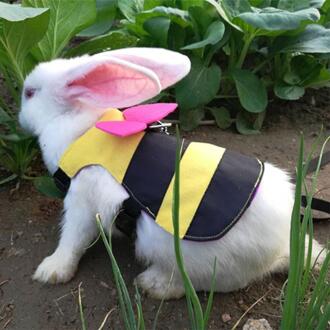 Klein Dier Harness Leash Set Verstelbare Zachte Harnas Met Elastische Leash Voor Konijnen Chinchilla Hamsters Katten Pet Vest Kleding