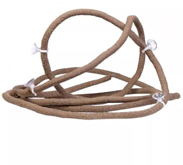 Klein Dier Terrarium Tak Huisdier Habitat Decor Simulatie Jungle Wijnstok Pu Lederen Klimmen Hagedis Schildpad Met Sunction Cups 1.5m