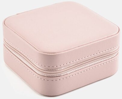 Klein Formaat Sieraden Flip Cover Organizer Draagbare Cosmetische Lederen Opslag Display Reizen Sieraden Dozen Sieraden Doos Laden 1